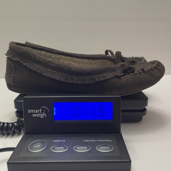 KENNETH COLE REACTION Brown Suede Sherpa Comfort Flat Slipper Shoe Womens 8 - Picture 11 of 11